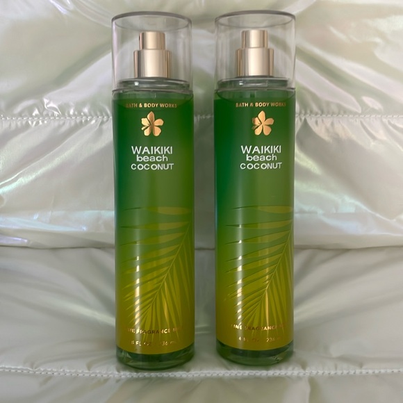 Bath & Body Works Waikiki Beach Coconut Fine France Mist X2 - Picture 1 of 4